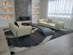 Black and white Contemporary Rug