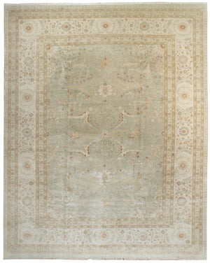 23029 - Classic Tabriz Rug (Wool) - 12' x 15' | OAKRugs by Chelsea affordable wool rugs, handmade wool area rugs, wool and silk rugs contemporary