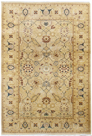 n6235 - Classic Tabriz Rug (Wool) - 5' x 9' | OAKRugs by Chelsea affordable wool rugs, handmade wool area rugs, wool and silk rugs contemporary