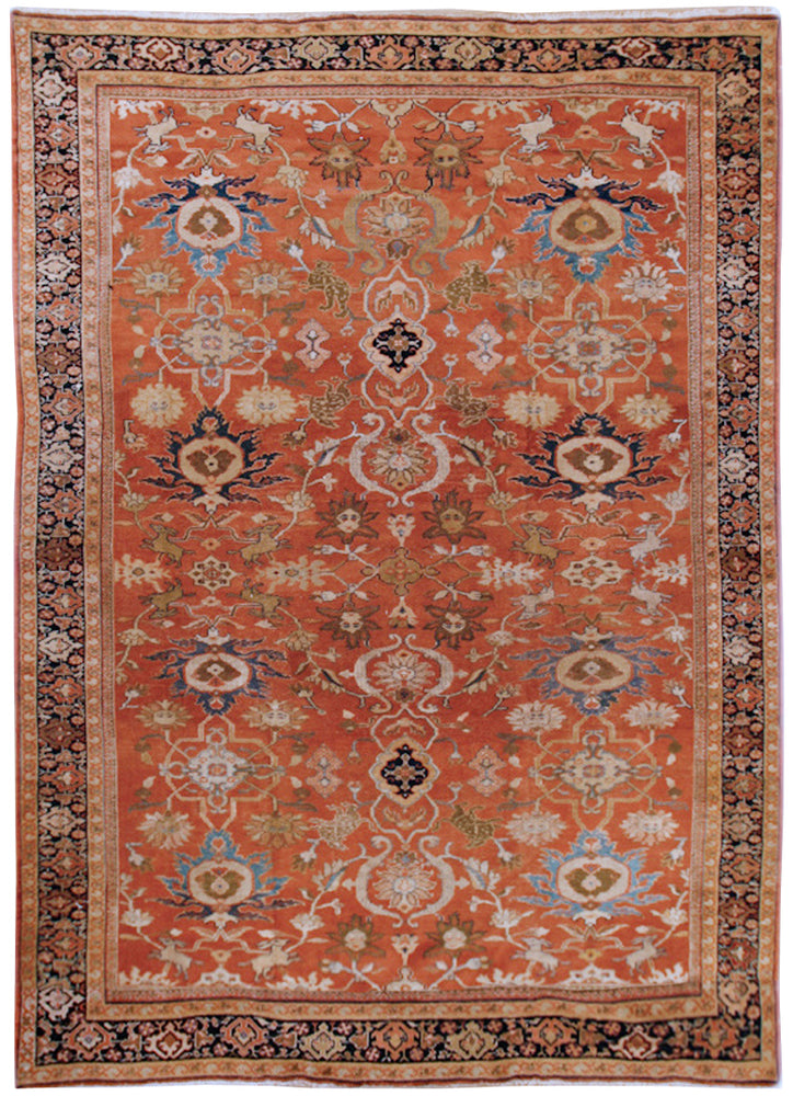 a100 - Antique Zeigler Rug (8'5'' x 11'10'') | OAKRugs by Chelsea affordable wool rugs, handmade wool area rugs, wool and silk rugs contemporary