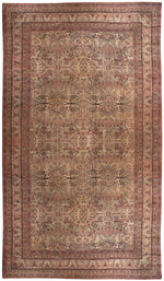 a105 - Antique Kerman LavarRug (11'6'' x 19'8'') | OAKRugs by Chelsea affordable wool rugs, handmade wool area rugs, wool and silk rugs contemporary