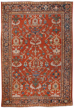 a108 - Antique Mahal Rug (8'8'' x 12'2'') | OAKRugs by Chelsea affordable wool rugs, handmade wool area rugs, wool and silk rugs contemporary
