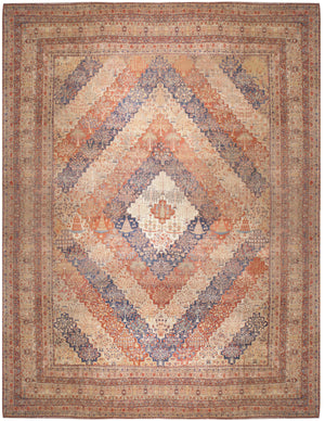 a112 - Antique Bakhtiari Rug (18' x 24') | OAKRugs by Chelsea affordable wool rugs, handmade wool area rugs, wool and silk rugs contemporary