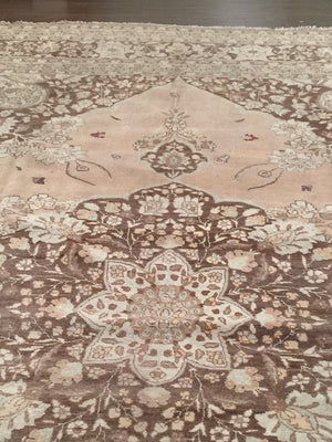 a118 - Antique Tabriz Hajalili Rug, Circa 1890 (9' x 12') | OAKRugs by Chelsea high end wool rugs, hand knotted wool area rugs, quality wool rugs