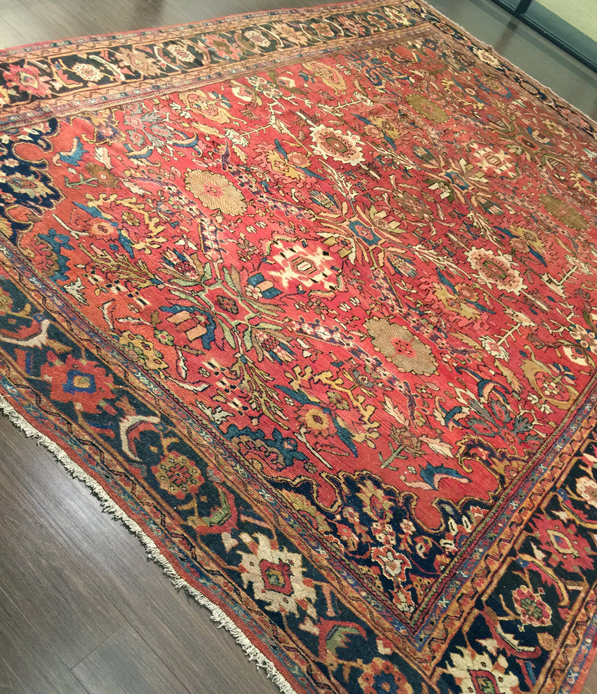 a11 - Antique Mahal Rug (9'2'' x 12'9'') | OAKRugs by Chelsea high end wool rugs, hand knotted wool area rugs, quality wool rugs