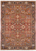 a11 - Antique Mahal Rug (9'2'' x 12'9'') | OAKRugs by Chelsea affordable wool rugs, handmade wool area rugs, wool and silk rugs contemporary