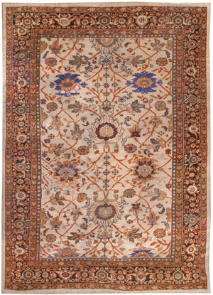 a137 - Antique Zeigler Rug (9' x 12') | OAKRugs by Chelsea affordable wool rugs, handmade wool area rugs, wool and silk rugs contemporary