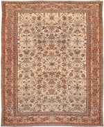 a13 - Antique Ferehan Rug (10'2'' x 13'3'') | OAKRugs by Chelsea affordable wool rugs, handmade wool area rugs, wool and silk rugs contemporary