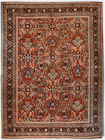 a162 - Antique Mahal Rug (8'8'' x 11'8'') | OAKRugs by Chelsea affordable wool rugs, handmade wool area rugs, wool and silk rugs contemporary
