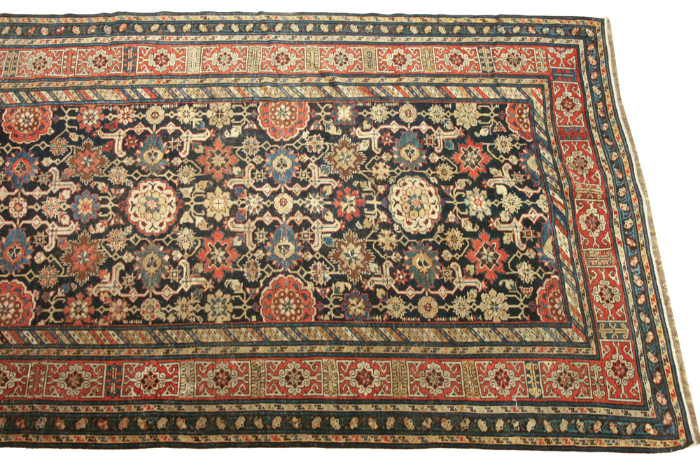a165 - Antique Shirvan KubaRug (5'2'' x 13'2'') | OAKRugs by Chelsea wool bohemian rugs, good quality wool rugs, vintage wool braided rug