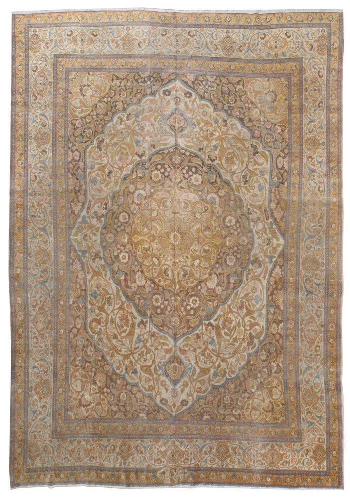 a226 - Antique Tabriz HajaliliRug (9'2'' x 12'5'') | OAKRugs by Chelsea affordable wool rugs, handmade wool area rugs, wool and silk rugs contemporary