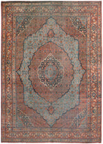 a241 - Antique Tabriz Rug (8'5'' x 11'9'') | OAKRugs by Chelsea affordable wool rugs, handmade wool area rugs, wool and silk rugs contemporary