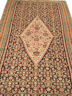 a433 - Antique Senneh Rug (4'6'' x 6'10'') | OAKRugs by Chelsea high end wool rugs, hand knotted wool area rugs, quality wool rugs