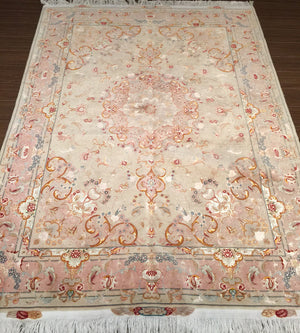 a443 - Antique Tabriz Rug (6' x 9') | OAKRugs by Chelsea high end wool rugs, hand knotted wool area rugs, quality wool rugs