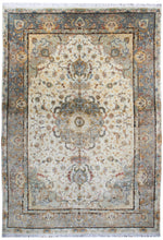 a448 - Vintage Tabriz Rug, Circa 1950 (8' x 11') | OAKRugs by Chelsea affordable wool rugs, handmade wool area rugs, wool and silk rugs contemporary