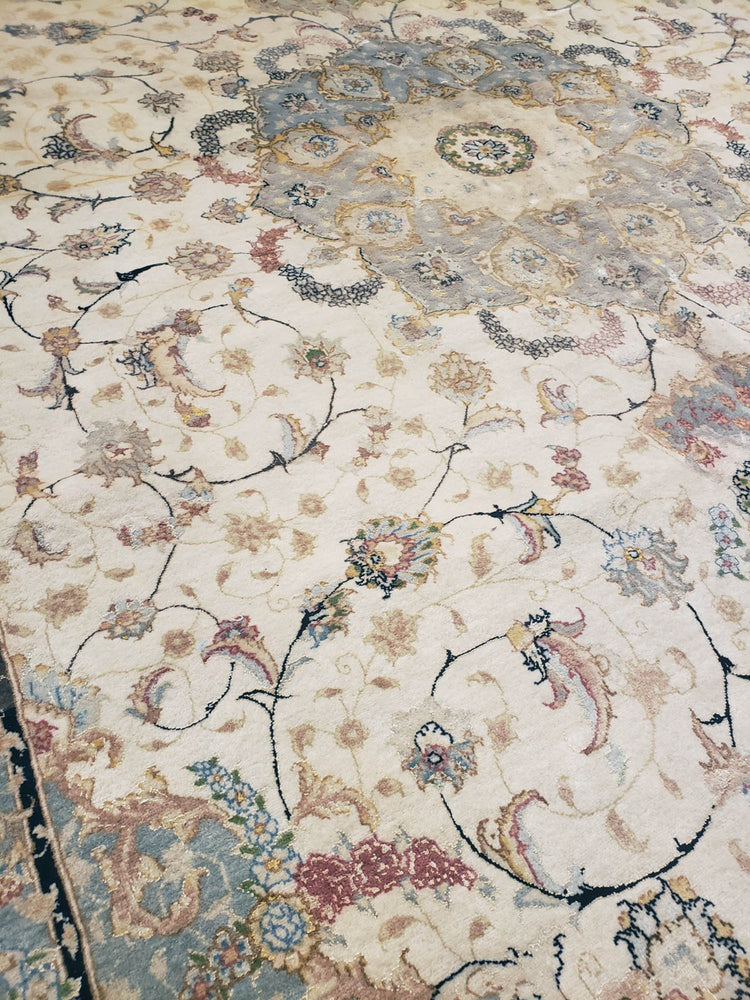 a448 - Vintage Tabriz Rug, Circa 1950 (8' x 11') | OAKRugs by Chelsea high end wool rugs, hand knotted wool area rugs, quality wool rugs