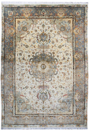 a448 - Vintage Tabriz Rug, Circa 1950 (8' x 11') | OAKRugs by Chelsea affordable wool rugs, handmade wool area rugs, wool and silk rugs contemporary