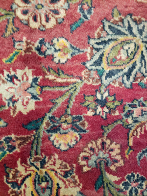 irj1112 - Vintage Kerman, Handknotted Wool Rug, (10' x 14') | OAKRugs by Chelsea high end wool rugs, good quality rugs, vintage and antique, handknotted area rugs