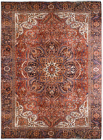 irj1129 - Vintage Serapi, Handknotted Wool Rug, (9' x 12') | OAKRugs by Chelsea high end wool rugs, good quality rugs, vintage and antique, handknotted area rugs