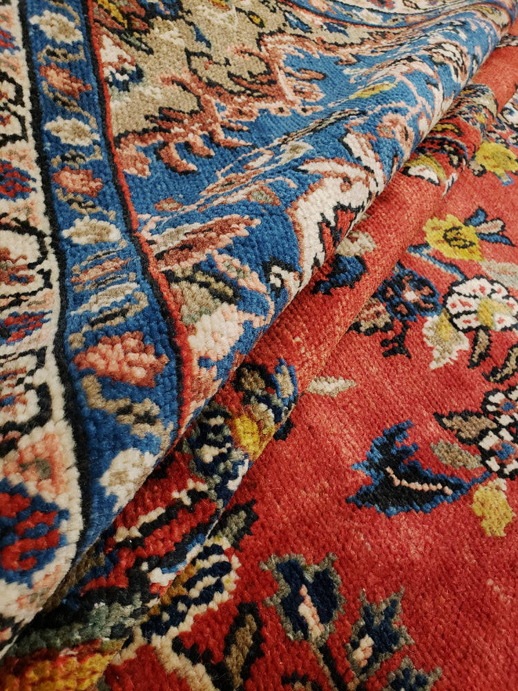 irj1130 - Vintage Hamadan, Handknotted Wool Rug, (10' x 14') | OAKRugs by Chelsea high end wool rugs, good quality rugs, vintage and antique, handknotted area rugs