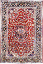 irj1132 - Vintage Farahan, Handknotted Wool Rug, (10' x 14') | OAKRugs by Chelsea high end wool rugs, good quality rugs, vintage and antique, handknotted area rugs