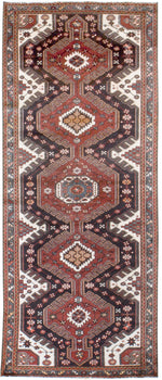 irj1136 - Vintage Oriental, Handknotted Wool Rug, (4' x 10') | OAKRugs by Chelsea high end wool rugs, good quality rugs, vintage and antique, handknotted area rugs