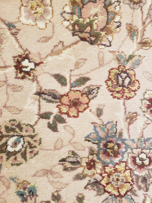 irj1154 - Vintage Oriental, Handknotted Wool and Silk Rug, (4' x 6') | OAKRugs by Chelsea high end wool rugs, good quality rugs, vintage and antique, handknotted area rugs