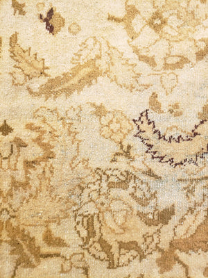 irj1155 - Vintage Distressed, Handknotted Wool Rug, (9' x 12') | OAKRugs by Chelsea high end wool rugs, good quality rugs, vintage and antique, handknotted area rugs