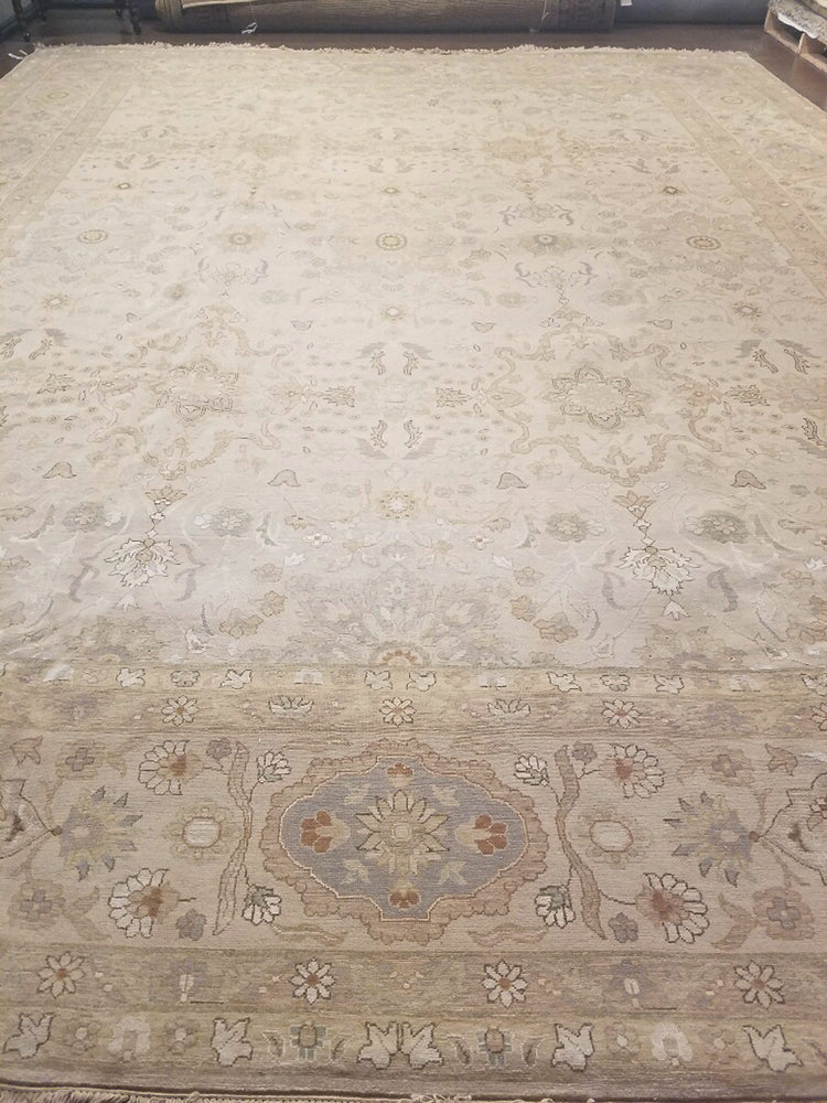 k5001 - Transitional Tabriz Rug (Wool and Silk) - 12' x 15' | OAKRugs by Chelsea high end wool rugs, hand knotted wool area rugs, quality wool rugs