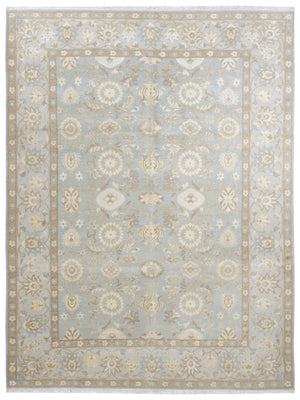 k5004 - Transitional Tabriz Rug (Wool and Silk) - 8' x 10' | OAKRugs by Chelsea high end wool rugs, hand knotted wool area rugs, quality wool rugs