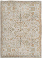 k6003 - Transitional Tabriz Rug (Wool and Silk) - 9' x 12' | OAKRugs by Chelsea affordable wool rugs, handmade wool area rugs, wool and silk rugs contemporary