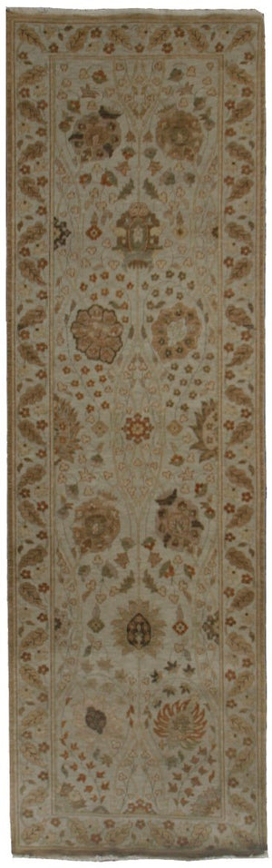 n195 - Classic Tabriz Rug (Wool) - 3' x 12' | OAKRugs by Chelsea affordable wool rugs, handmade wool area rugs, wool and silk rugs contemporary