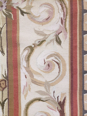 n26 - European Aubusson Rug (Wool) - 8' x 10' | OAKRugs by Chelsea antique wall rugs, handmade antique art rugs, European antique rugs