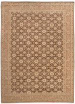Classic Samarkand Brown Rug, Wool - 9' x 12' (n270)