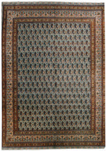 n421 - Classic Tabriz Rug (Wool) - 9' x 12' | OAKRugs by Chelsea affordable wool rugs, handmade wool area rugs, wool and silk rugs contemporary
