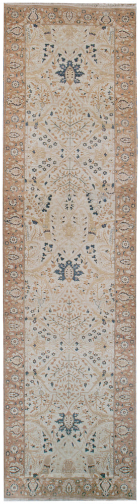 n42 - Classic Tabriz Rug (Wool) - 4' x 22' | OAKRugs by Chelsea affordable wool rugs, handmade wool area rugs, wool and silk rugs contemporary