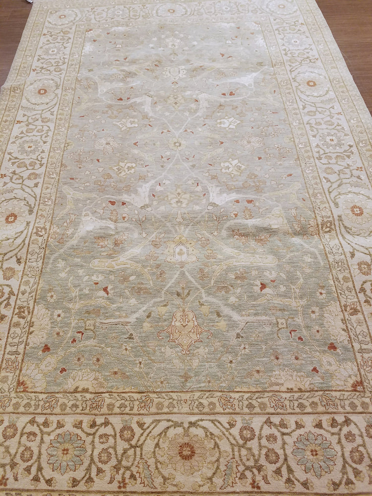 n5884 - Classic Tabriz Rug (Wool and Silk) - 6' x 9' | OAKRugs by Chelsea high end wool rugs, hand knotted wool area rugs, quality wool rugs