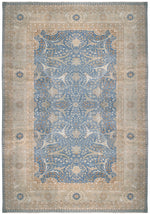 n5950 - Classic Tabriz Rug (Wool and Silk) - 14' x 22' | OAKRugs by Chelsea affordable wool rugs, handmade wool area rugs, wool and silk rugs contemporary