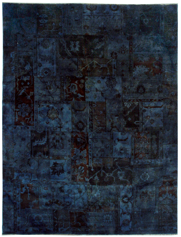 n5969 - Transitional Overdye Rug (Wool) - 9' x 12' | OAKRugs by Chelsea contemporary overdye rugs, modern overdyed wool rugs, high quality overdyed rugs