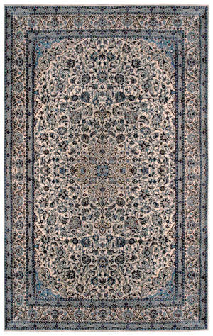 n6033 - Classic Nayeen Rug (Wool and Silk) - 8' x 10' | OAKRugs by Chelsea affordable wool rugs, handmade wool area rugs, wool and silk rugs contemporary