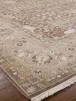 n6037 - Transitional Tabriz Rug (Wool and Silk) - 10' x 14' | OAKRugs by Chelsea high end wool rugs, hand knotted wool area rugs, quality wool rugs
