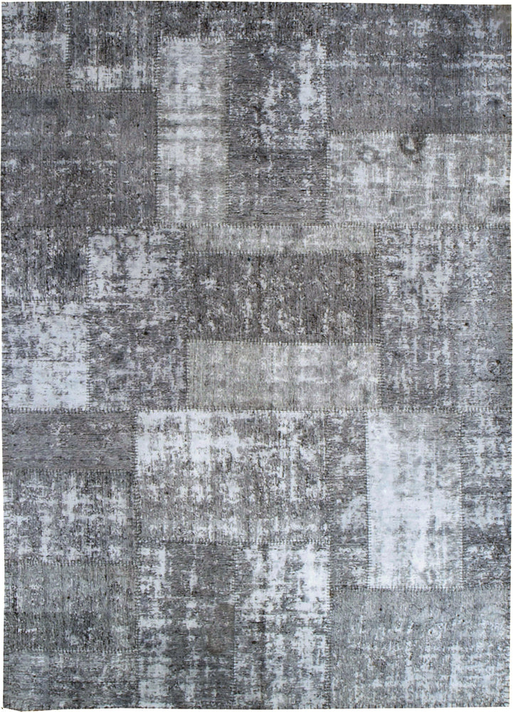 n6045 - Transitional Patchwork Rug (Wool) - 6' x 10' | OAKRugs by Chelsea inexpensive wool rugs, unique wool rugs, wool rug vintage