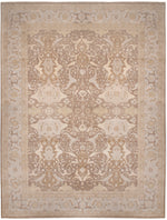 n6108 - Transitional Tabriz Rug (Wool and Silk) - 12' x 15' | OAKRugs by Chelsea affordable wool rugs, handmade wool area rugs, wool and silk rugs contemporary