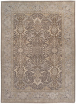 n6210 - Classic Samarkand Rug (Wool and Silk) - 12' x 15' | OAKRugs by Chelsea affordable wool rugs, handmade wool area rugs, wool and silk rugs contemporary