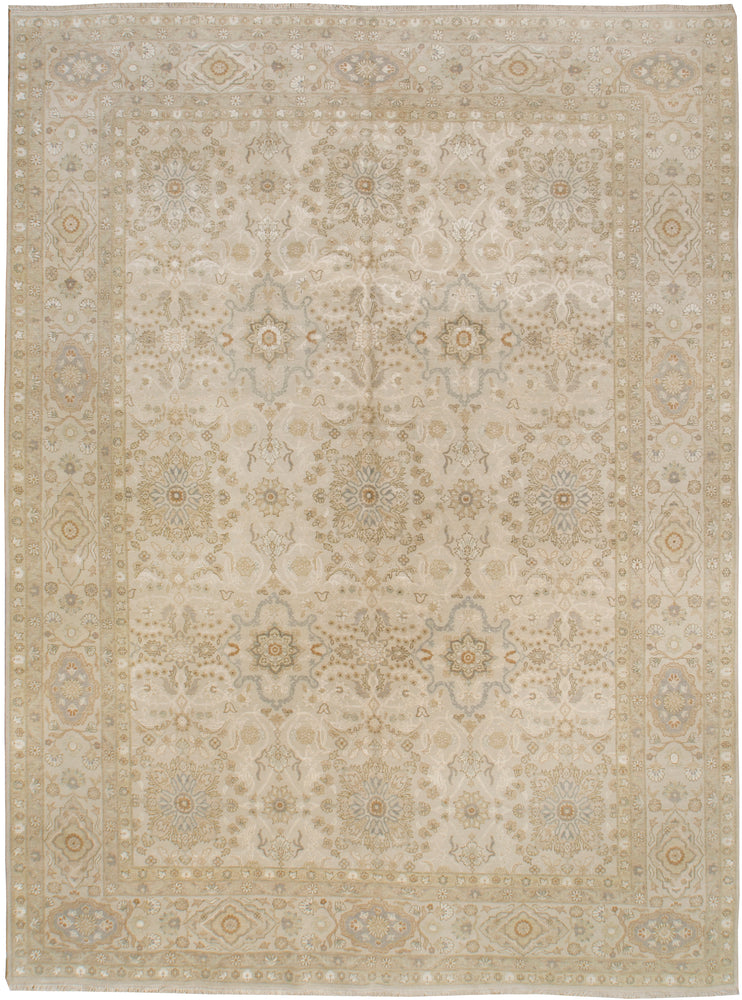 n6217 - Classic Tabriz Rug (Wool and Silk) - 9' x 12' | OAKRugs by Chelsea affordable wool rugs, handmade wool area rugs, wool and silk rugs contemporary