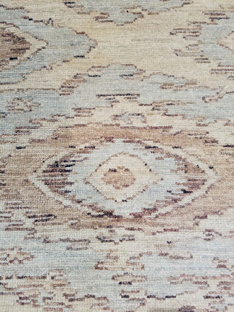 n6231 - Transitional Mid-Century Rug (Wool) - 5' x 6' | OAKRugs by Chelsea wool silk rugs contemporary, handmade modern wool rugs, wool silk area rugs contemporary