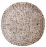 n6232 - European Savonnerie Rug (Wool) - 10' x 10' | OAKRugs by Chelsea 100 percent wool area rugs, vintage braided rugs for sale, antique tapestry rugs